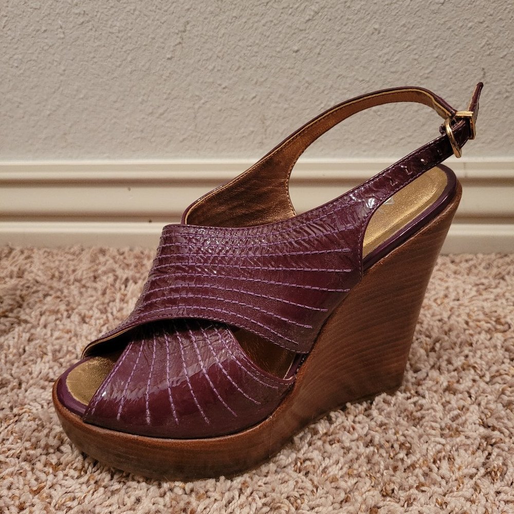 ALDO purple wedge size 7